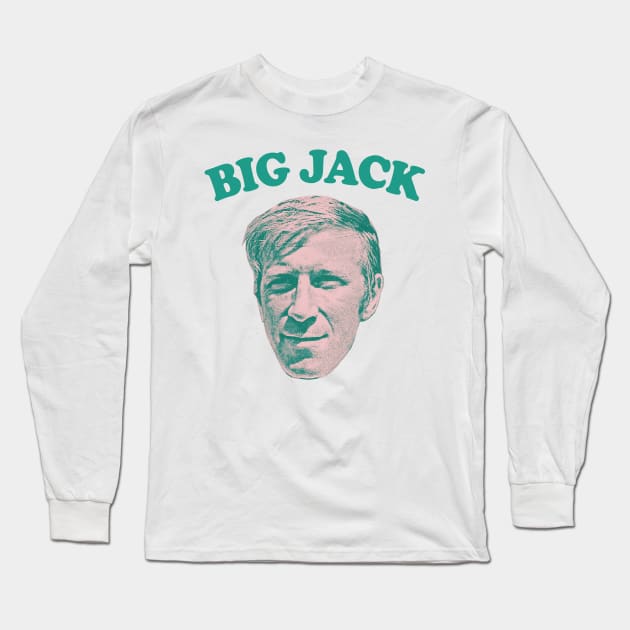 Big Jack Charlton / Retro Style Design Long Sleeve T-Shirt by feck!